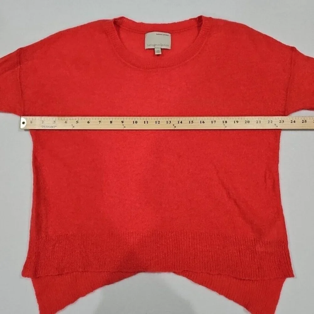 Banana Republic Heritage Womens M Watermelon Pink Wool Mohair Sweater‎